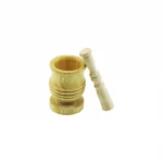 TARAKLI TRK-120 ( ORTA BOY ) LÜX AHŞAP HAVAN (SARIMSAK DÖVECEK) (Ç: 7.3CM--D: 6.5CM--Y: 10.5CM) (FİLELİ AMBALAJ)*100
