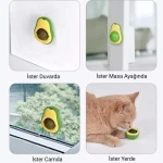 YAPIŞKANLI AVOKADO ŞEKİLLİ KEDİ NANESİ
