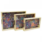 TRK-176 ( 3 BOY ) AHŞAP TEPSİ ( DESENLİ ZEMİN ) ( 16X26 & 21X31 & 24X34CM )*12