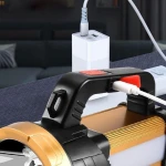 EL FENERİ & PROJEKTÖR & FİŞ ŞARJLI & METAL GÖVDE & POWERBANK