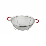 YAKUT-12325 ( 22CM ) ( TEL SEPET ) METAL SÜZGEÇ ( SİLİKON KILIFLI KULP ) ( METAL ÇERÇEVE & AYAK )*80