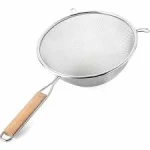 YAKUT-12335 ( 20CM ) ( AHŞAP SAPLI ) ( 2 KULAKLI  ) TEL SÜZGEÇ ( METAL ÇERÇEÇEVE )*60