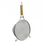 YAKUT-12336 ( 22CM ) ( AHŞAP SAPLI ) ( 2 KULAKLI  ) TEL SÜZGEÇ ( METAL ÇERÇEÇEVE )*60