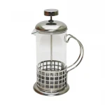 YAKUT-7323 FRENCH PRESS ( 350ML ) ( METAL KAFES & KAPAK ) ( CAM ) BİTKİ SÜZGEÇİ*60
